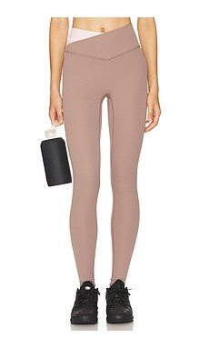 P.E Nation Wander Full Length Legging in Clay & Chalk Pink from Revolve.com | Revolve Clothing (Global)