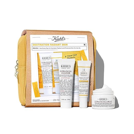 Kiehl's Travel Size Skincare Gift Set, $49 Value, Contains Travel Size Face Wash, Sunscreen with ... | Amazon (US)