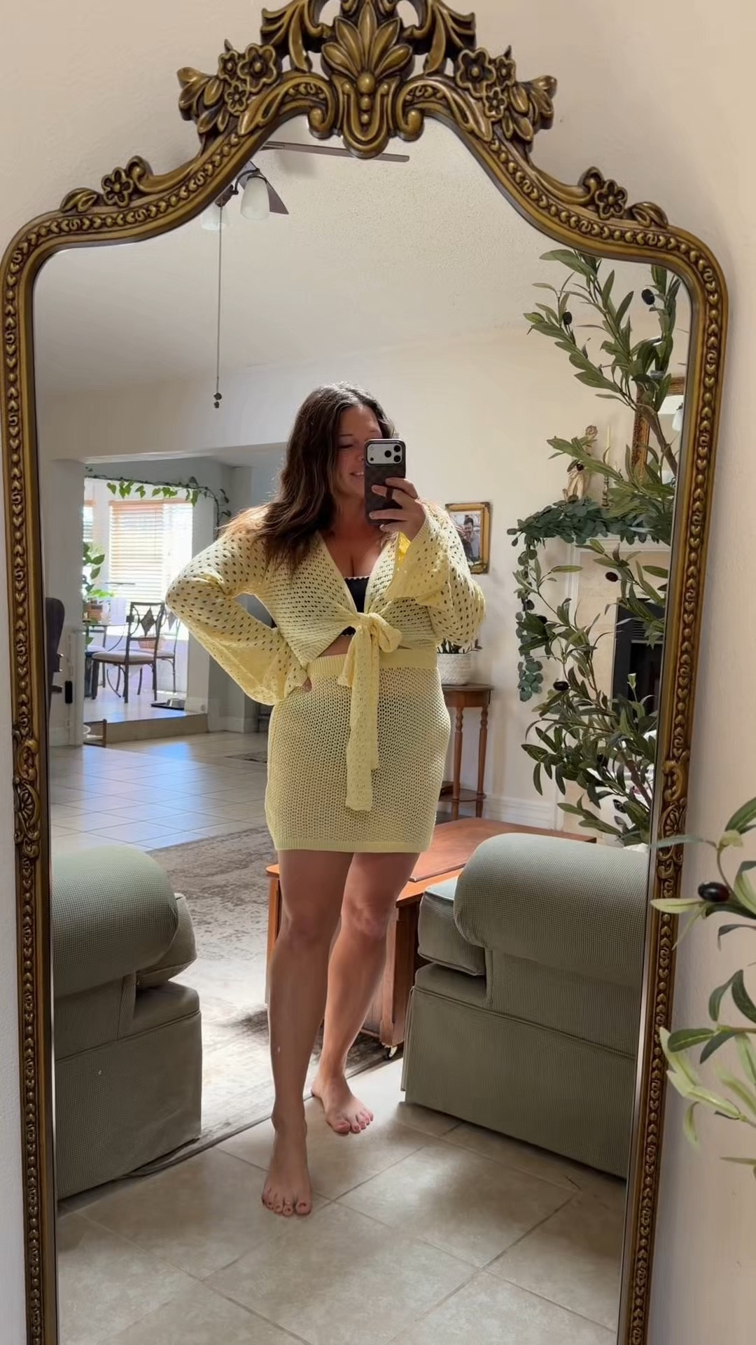 Which knit swim cover up for all the sunny beach and pool events should I keep??? Which ones are your favorites???

1. Yellow tie top set

2. Hot pink dress

3. Tan pant set

4. Blue midi  skirt set

5. Light pink midi skirt set

#LTKMidsize #LTKFestival