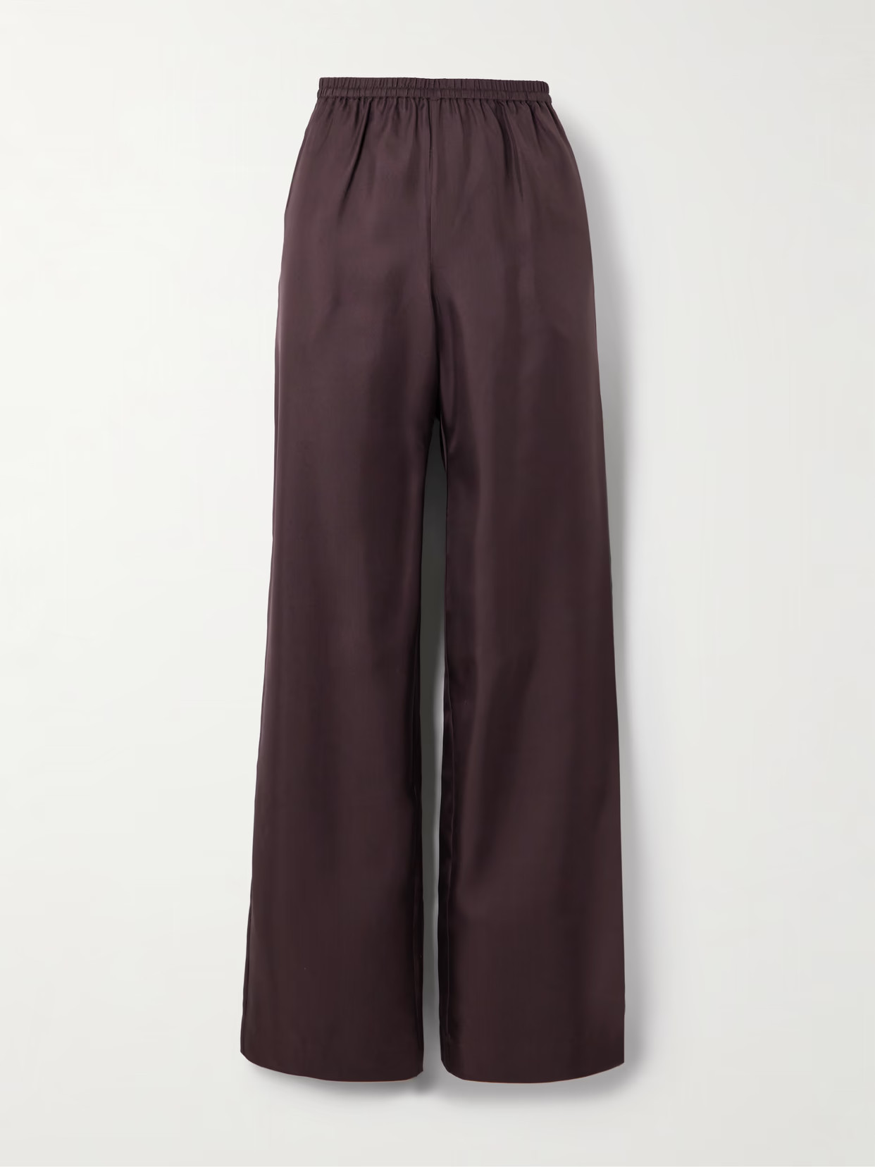Loulou de Saison - Alera Silk-twill Wide-leg Pants - Brown | NET-A-PORTER (UK & EU)