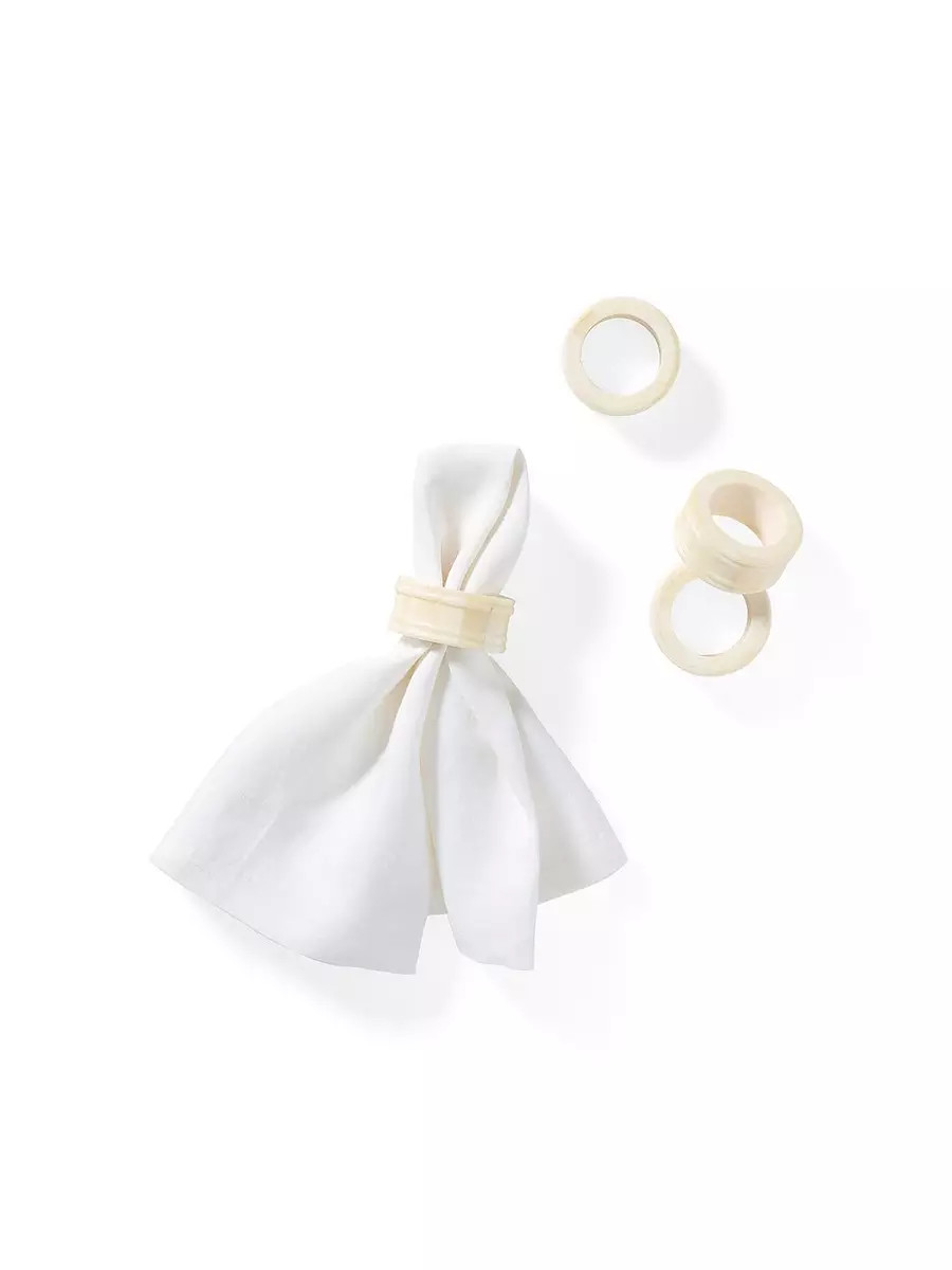 Reed Bone Napkin Rings (Set of 4) | Serena and Lily