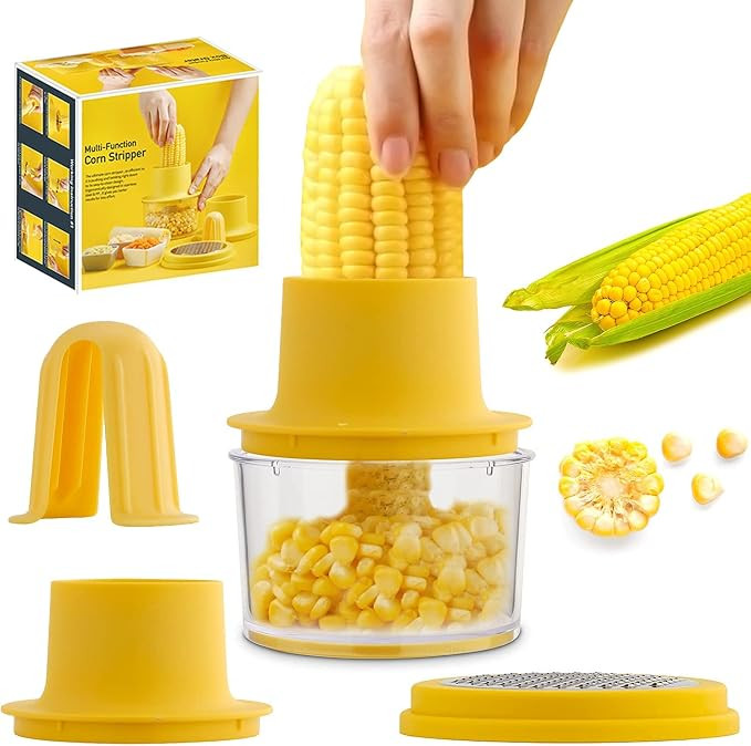 OLEKURT Corn Cob Stripper - Corn Peeler from Corn on the Cob | Quick Corn Kernels Corn on the Cob... | Amazon (US)