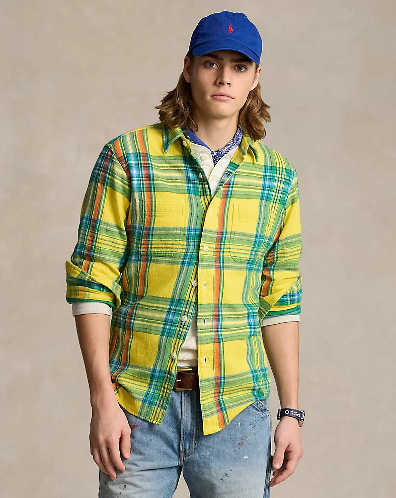 Classic fit geruit flanellen werkshirt voor heren | Ralph Lauren® NL | Ralph Lauren (BE & NL)