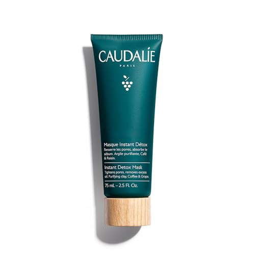 Caudalie Instant Detox Mask, Pore Minimizing Clay Mask, Visibly Eliminates Excess Sebum and Visibly Tightens Pores in as Little as 10 Minutes, 2.5 Fl Oz | Amazon (US)