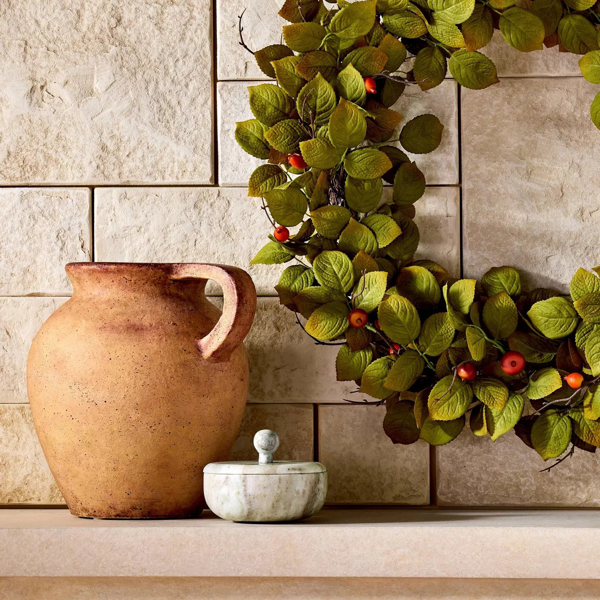 5" Round Marble Box Natural - Threshold™ designed with Studio McGee | Target