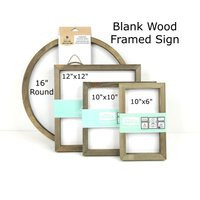 Framed Wood Sign - Blank Diy Frame Hampton Art Craft Project | Etsy (US)