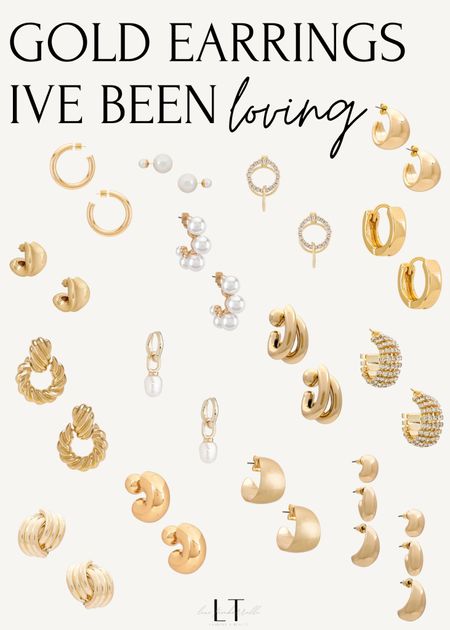 Gold earrings I’ve been loving ! #goldearrings #goldjewlery #gold #goldearring #earrings #earring 

#LTKU #LTKstyletip #LTKMostLoved