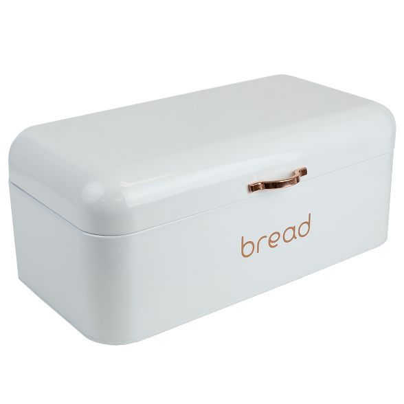 Home Basics Grove Bread Box, White | Target