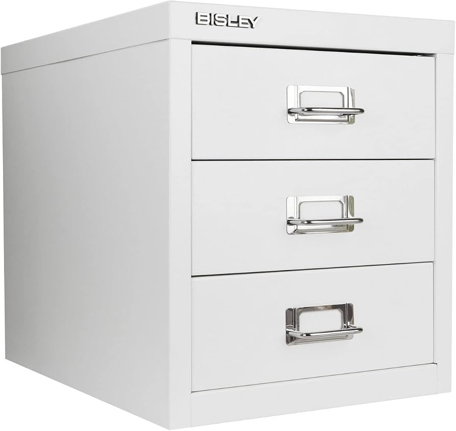 Bisley 3-Drawer Steel MultiDrawer Cabinet - Traffic White | Amazon (US)