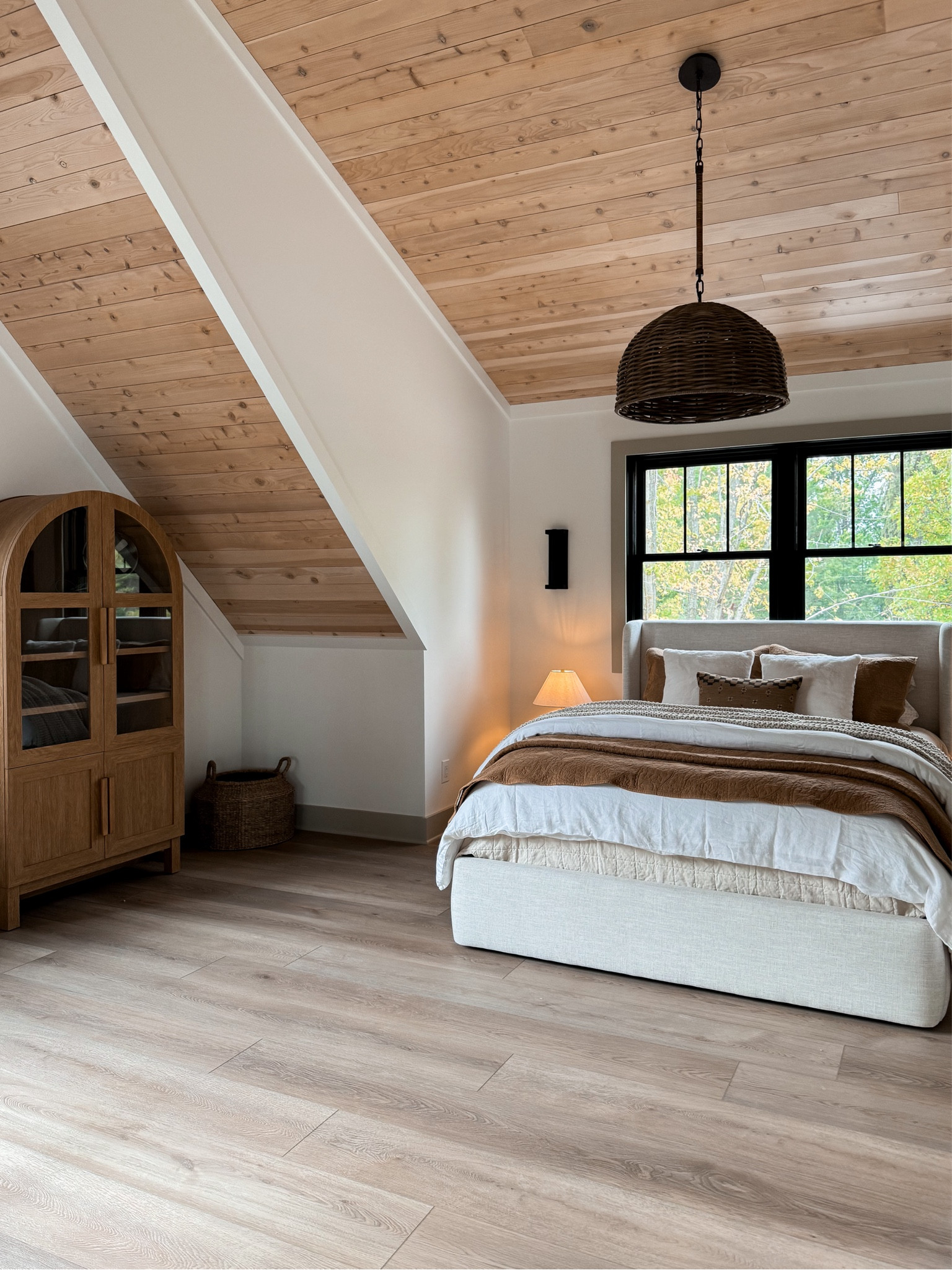 Rustic modern bedding in our guest house is all ready for our holiday guest! This Walmart cabinet is perfect for storing all the essentials our guest may need while staying with us. 

#LTKSeasonal #LTKHome #LTKStyleTip