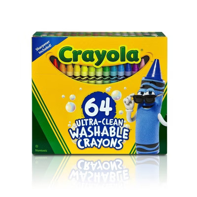 Crayola 64ct Ultra Clean Washable Crayons Art Classroom Must Haves for Teachers Kids School Suppl... | Target
