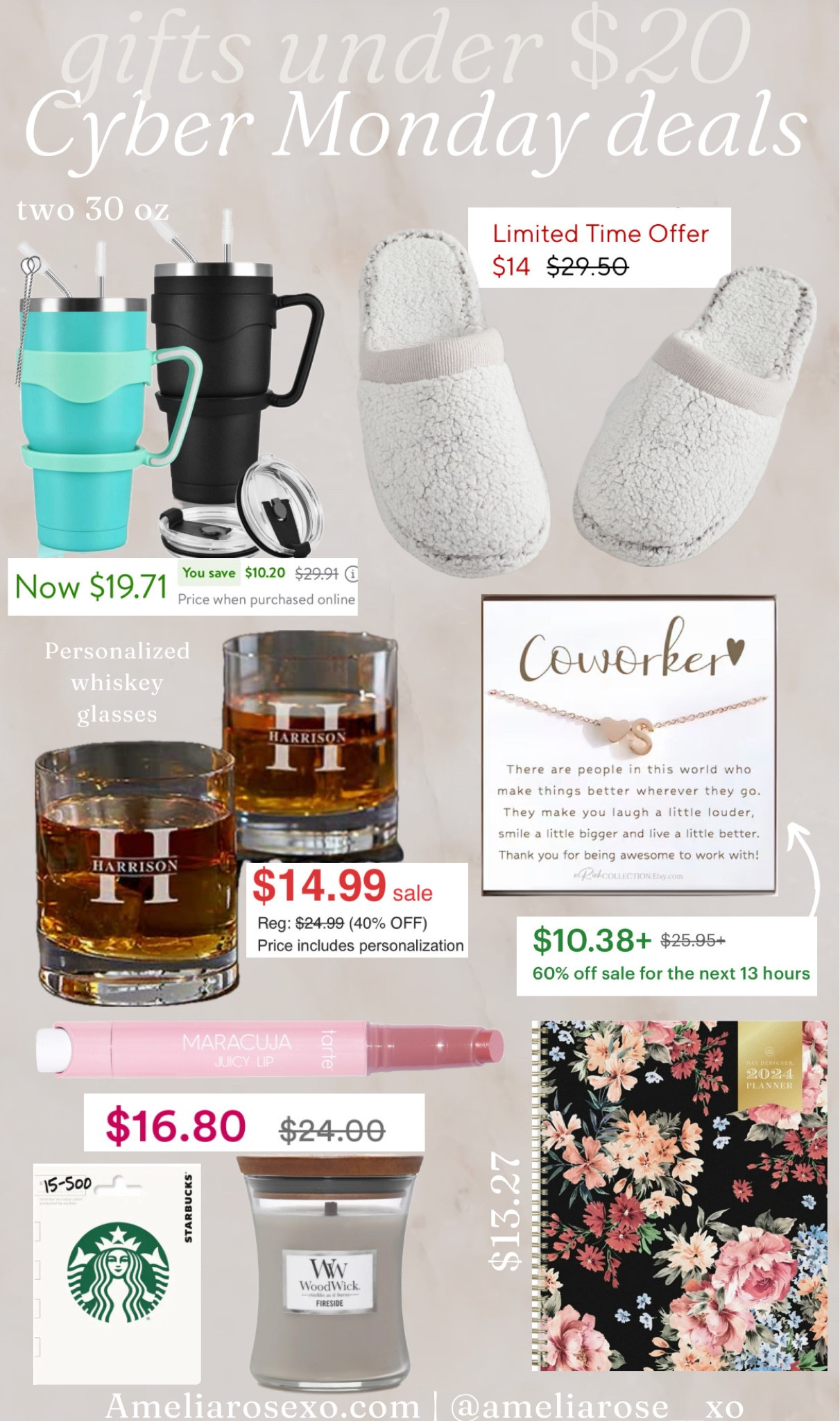 Gifts under $20! Gifts for coworkers. Gifts for her. Gifts for him. Gifts for teachers

#LTKfindsunder50 #LTKCyberWeek #LTKGiftGuide