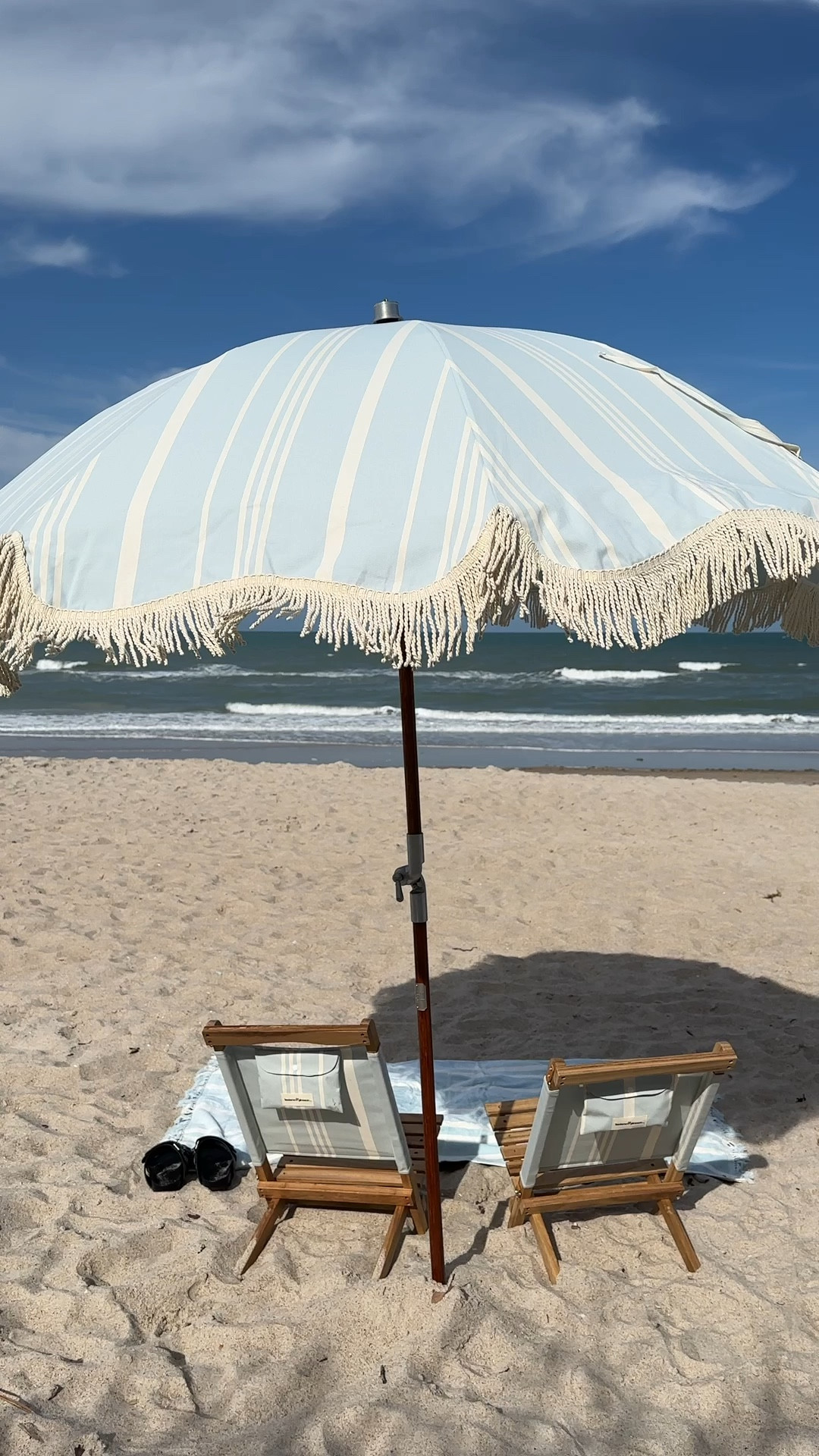 What do you need for your next #beachday? A #beachumbrella from @Business & Pleasure Co.! I love mine so much that I bought my sister one for Christmas. Now we both feel like we’re on vacation when we go to the local #beach 🏖️  Add to cart and file it under self 

My new favorite color is Monoco Natural Stripe which I’ve linked under similar. 

#beachneeds #beachumbrellas #beachchairs #summeressentials

#LTKSeasonal #LTKSwim #LTKselfcare