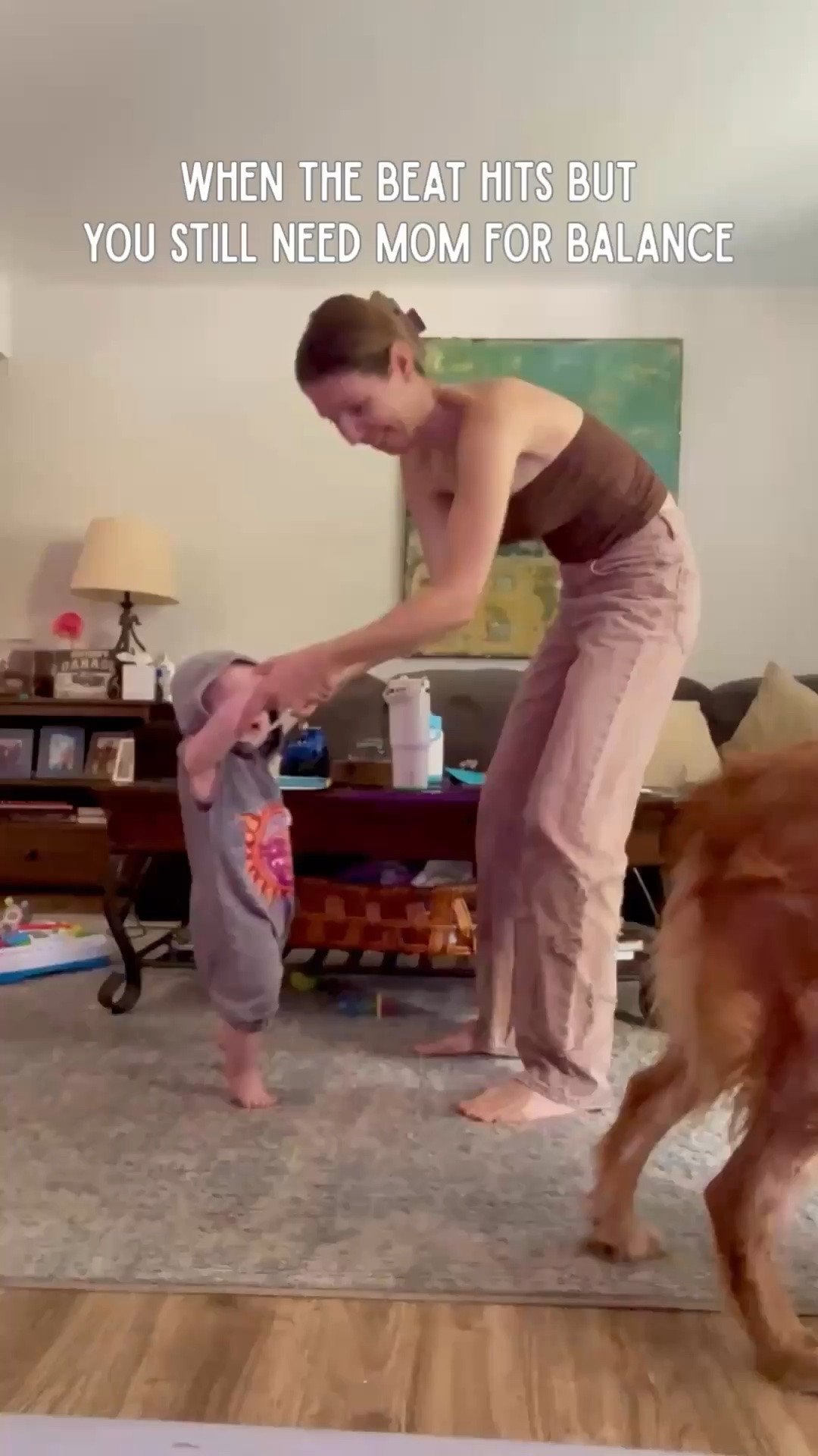 He may still need a little help with the balance, but the dance moves are already there 😂🕺🏼 Nothing like a little living room dance party with my favorite tiny partner.

#MomLife #BabyBoy #DanceParty #MomAndBaby #EverydayMoments

#LTKdayinmylife #LTKmomlife #LTKBaby