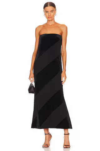 Norma Kamali Spiral Strapless Dress in Black from Revolve.com | Revolve Clothing (Global)