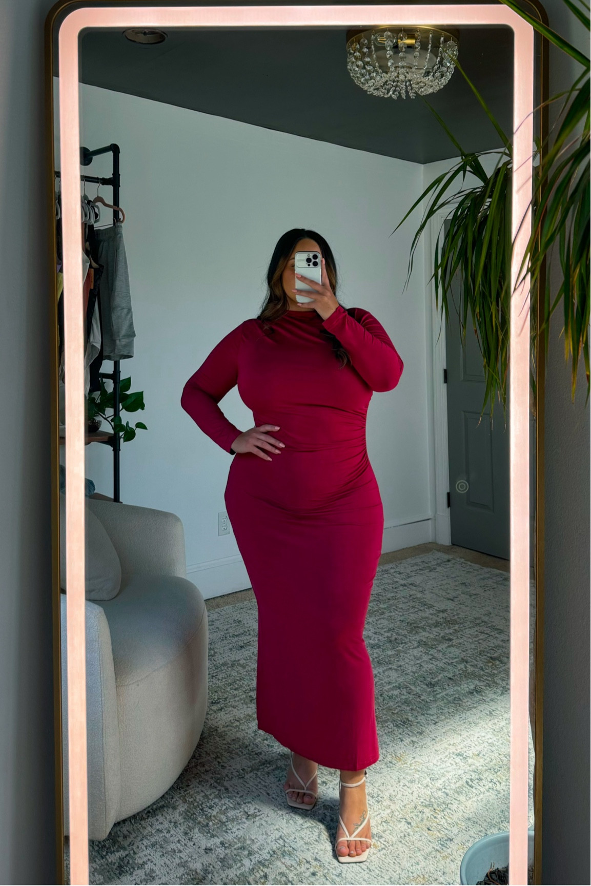 Affordable semi formal fall dress 

Full coverage 

5’2” / size 14-16 / 38J wearing an XL 

Bra and Shapewear ideal 

#fallfashion #falloutfits #falldresses #semiformal #coctail #modest #maxi #bodycon #size14 #size16 #affordablestyle 

#LTKMidsize #LTKWedding #LTKSaleAlert