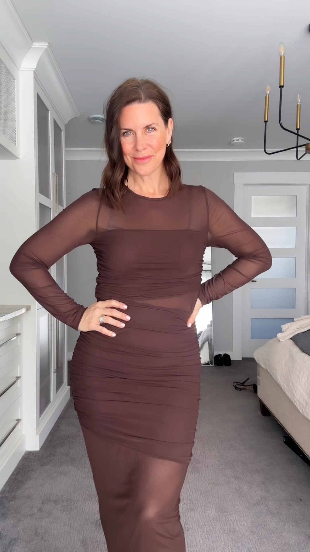 I’m wearing a medium in both brown dresses!

#LTKdresses #LTKcanada #LTKbeauty