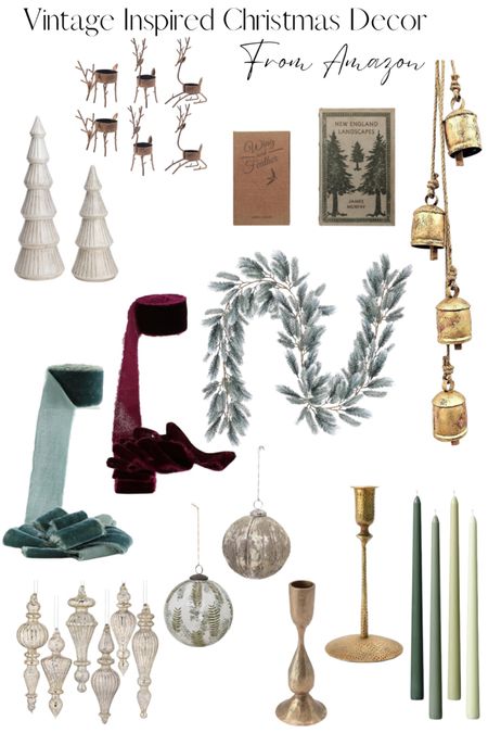 I love antique Christmas decor but it’s not always easy to come across. I found these vintage inspired Christmas decor pieces that I absolutely love and really give off that old time feel while adding so much charm to your Christmas decorations. 

#LTKSeasonal #LTKHoliday #LTKhome