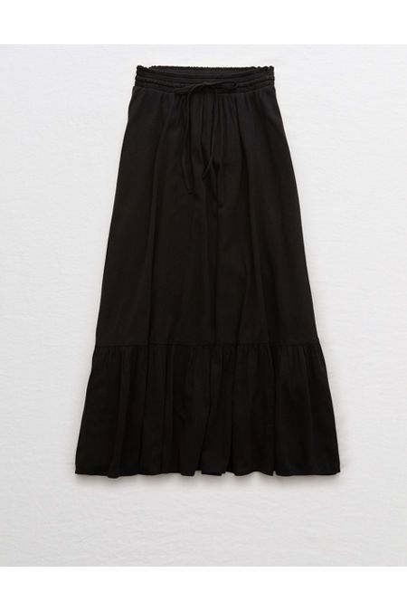 Aerie Maxi Skirt Women's True Black XXS | American Eagle Outfitters (US & CA)
