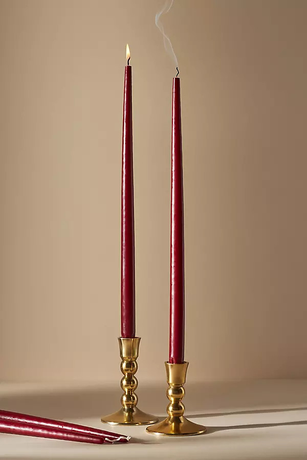 18" Classic Taper Candles, Set of 4 | Anthropologie (US)