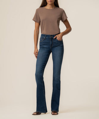 Natalie High Rise Bootcut Short Inseam in Monument Wash | Kut From Kloth