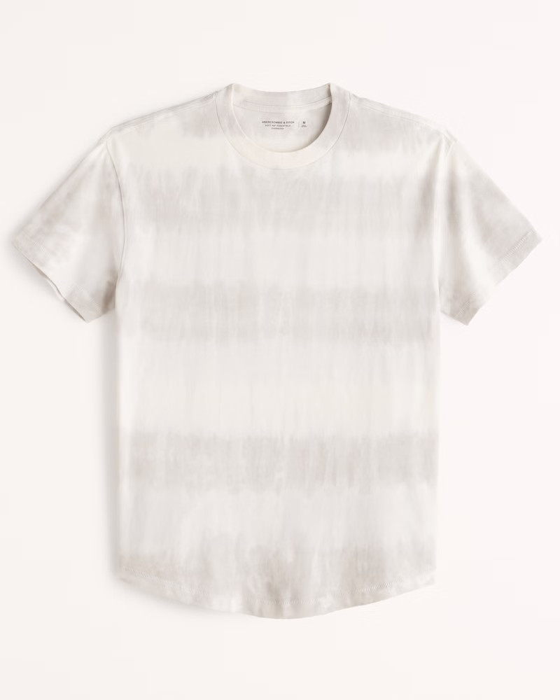 Men's Essential Oversized Curved Hem Tee | Men's New Arrivals | Abercrombie.com | Abercrombie & Fitch (US)