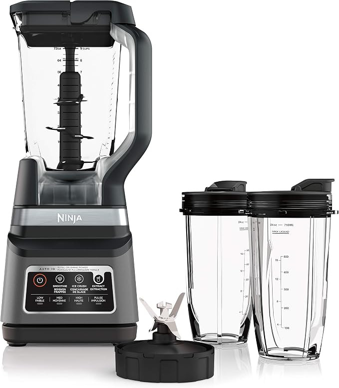 Ninja BN751C, Professional Plus Blender DUO With Auto-iQ, Black , 1200W (Canadian Version), 72oz | Amazon (CA)