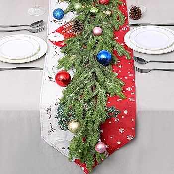 CHEAWRTZ 6FT Christmas Garland, Pine Garland, Real Touch Pine Garland Artificial Greenery Garland... | Amazon (US)