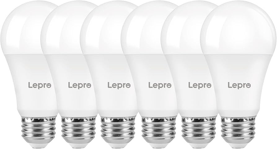 Lepro Dimmable LED Light Bulbs 100 Watt Equivalent, 14W 1500LM Daylight White 5000K, A19 E26 Stan... | Amazon (US)