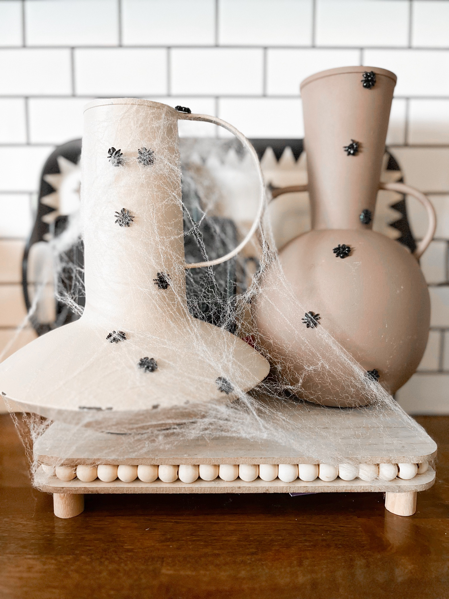 For someone who hates spiders, I sure make a lot of DIYS with them! 🕷️ I linked the flat-back spiders and glue I used for these! SO easy  

#LTKHoliday #LTKHalloween #LTKSeasonal