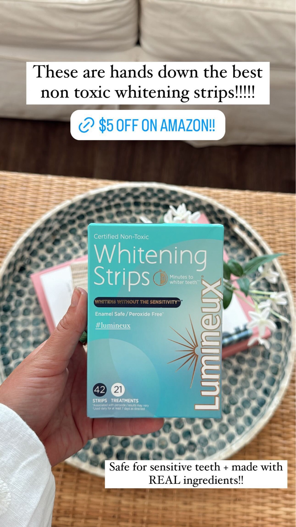 #These are hands down the best non toxic whitening strips!!!!! Safe for sensitive teeth + made with REAL ingredients!!

#LTKSaleAlert #LTKBeauty #LTKStyleTip