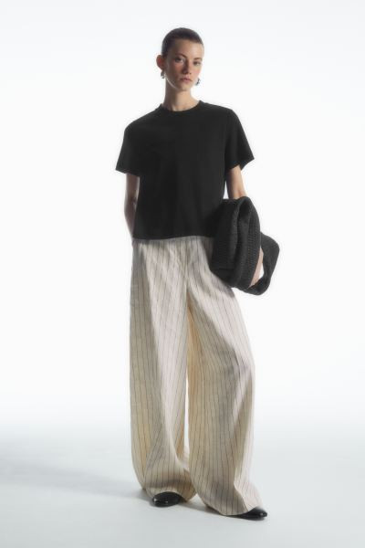 CLEAN CUT T-SHIRT - Round neck - Short sleeve - White - Ladies | H&M GB | H&M (UK, MY, IN, SG, PH, TW, HK)