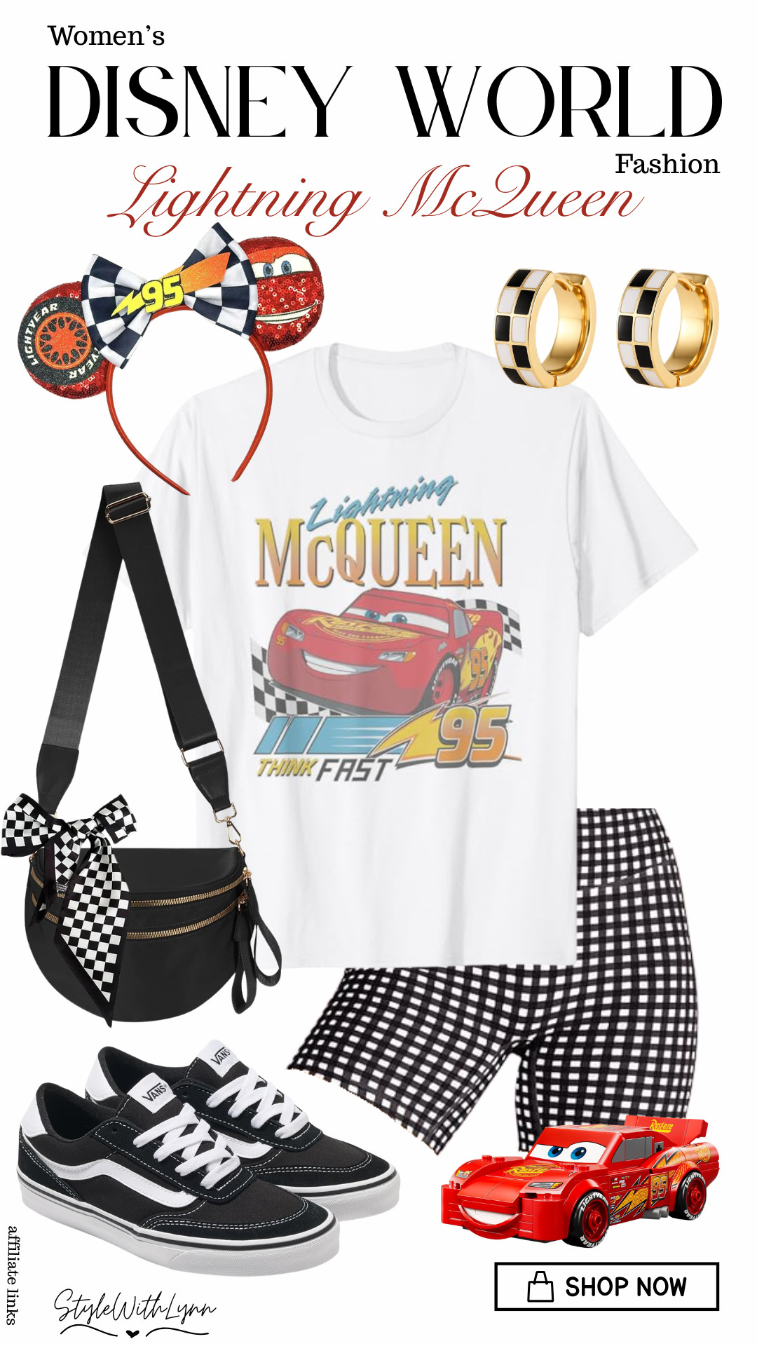 Start your engines! 🏎️

This Lightning McQueen-inspired Disney outfit is race-day ready with comfy black and white gingham biker shorts, a graphic tee, and park-approved comfort. Perfect for a day at Disney World or counting down to your next magical vacation.

If you're looking for Disney outfit inspiration, Disney park style, or cute Disney bounding ideas, this look is a winner! ❤️🖤

✨ Shop this look through my links and save for your next Disney trip!

#DisneyOutfit #DisneyStyle #DisneyWorldOutfit #LightningMcQueen #CarsDisney #DisneyBound #DisneyFashion #DisneyInfluencer #DisneyParksStyle #DisneyVacation #DisneyWorldStyle #ThemeParkOutfit #DisneyOOTD #MagicKingdomStyle #DisneyInspiredFashion 

 #LTKootd #LTKTravel