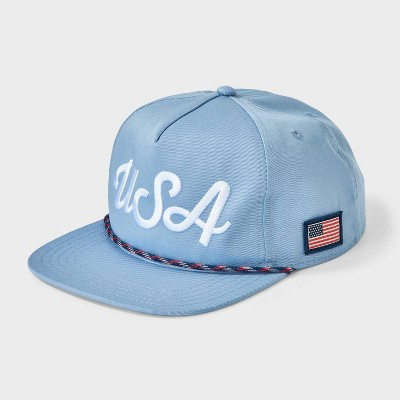 Men's 5 Panel USA Baseball Hat - Goodfellow & Co™ Blue | Target