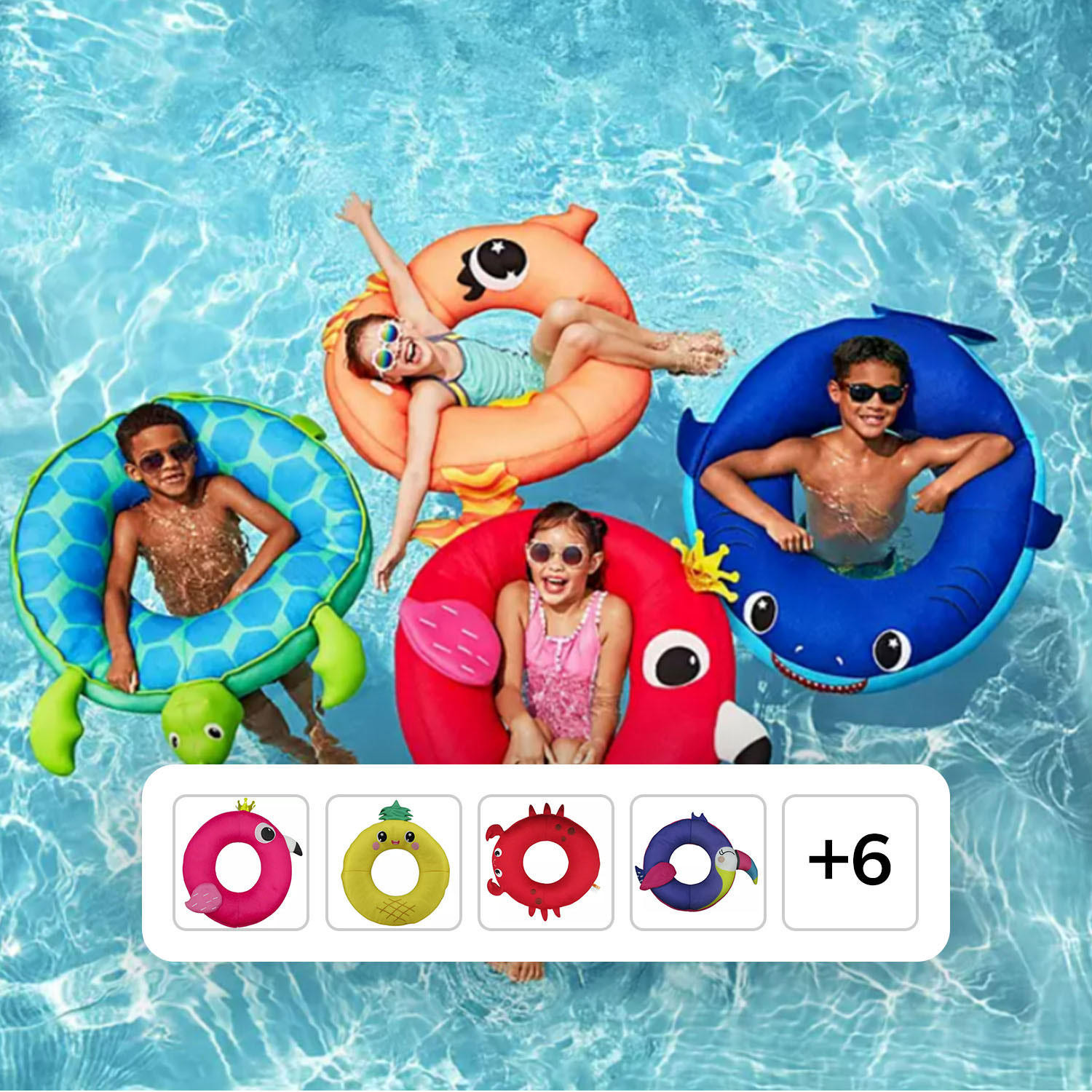 Member's Mark Mesh Animal Ring Float - Shark:- Shark | Sam's Club