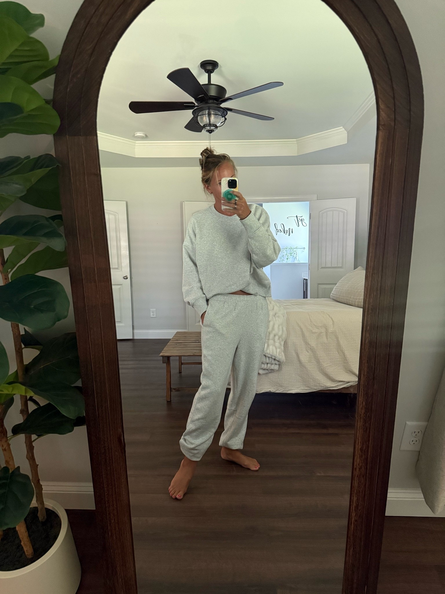 The coziest lounge set! Wearing a size small in bottoms and a medium in the top.

#LTKmomlife #LTKHome #LTKSaleAlert