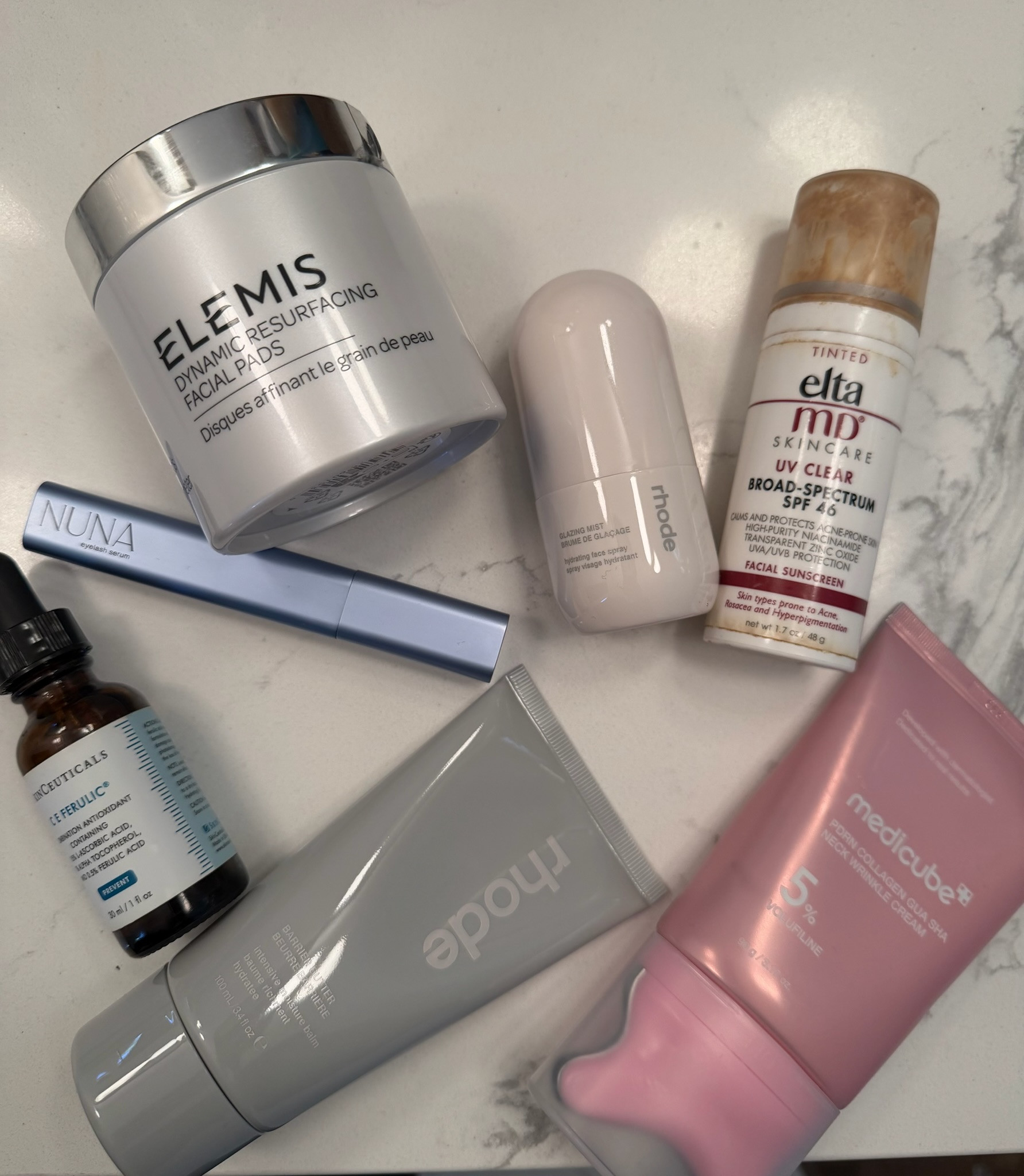am morning routine!
elemis, rhode, medicube, spf.  

 #LTKBeauty