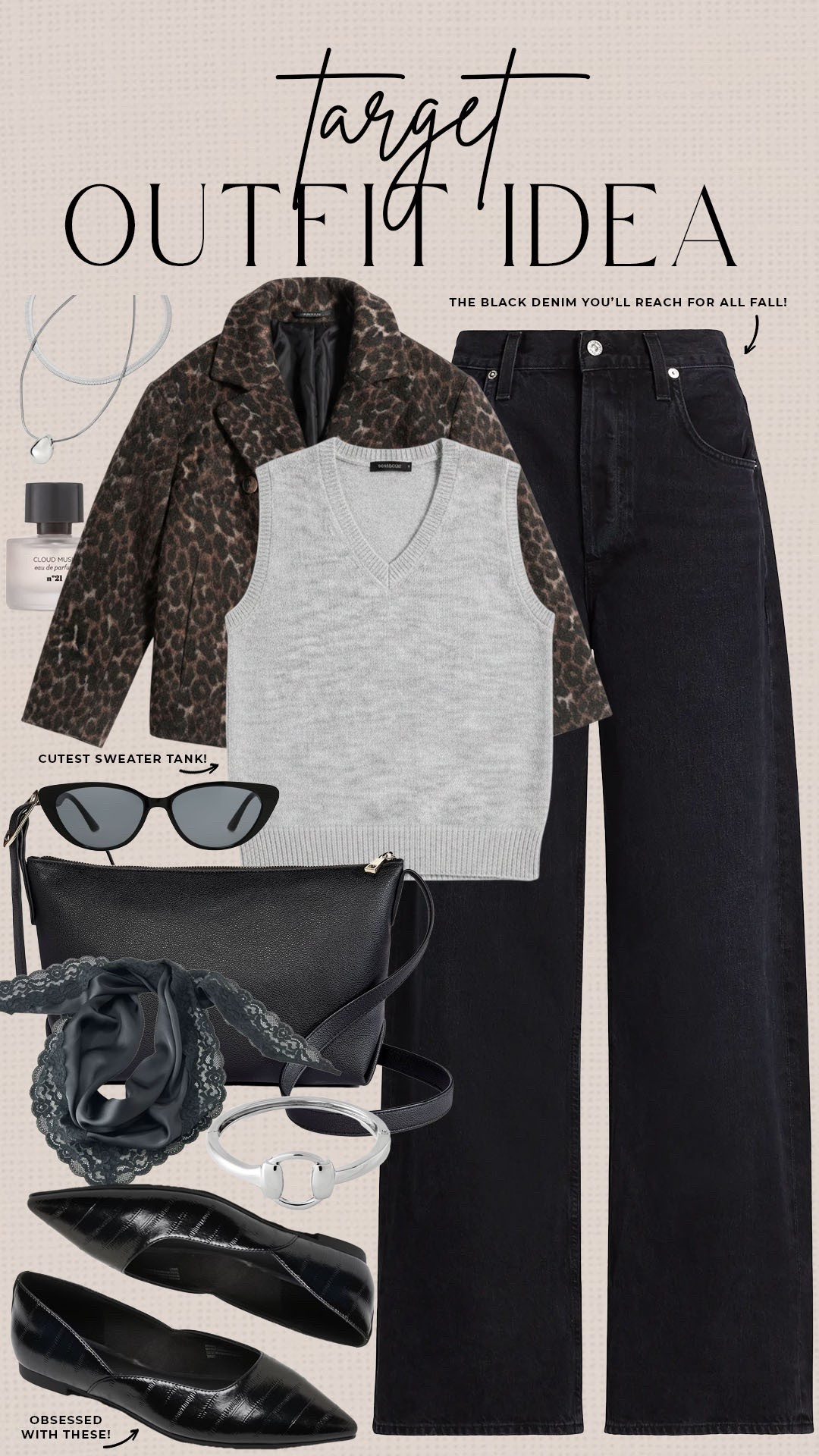 Trendy fall style from Target! 

#targetfinds

Target finds. Target fashion. Target new arrivals. Target leopard jacket. Target black denim. Target neutral fall fashion.

#LTKootd #LTKSeasonal #LTKgrwm
