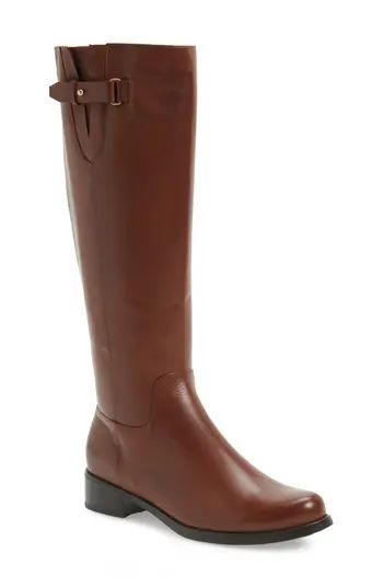 Women's Blondo Volly Waterproof Riding Boot, Size 5.5 Regular Calf M - Brown | Nordstrom
