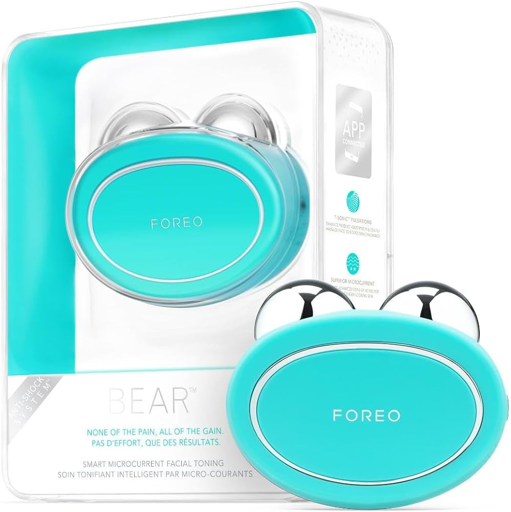 FOREO Bear Microcurrent Facial Device - Face Sculpting Tool - Instant Face Lift - Firm & Contour ... | Amazon (US)