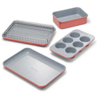 Caraway Home Ceramic Nonstick Mini Bakeware Set Perracotta | Target