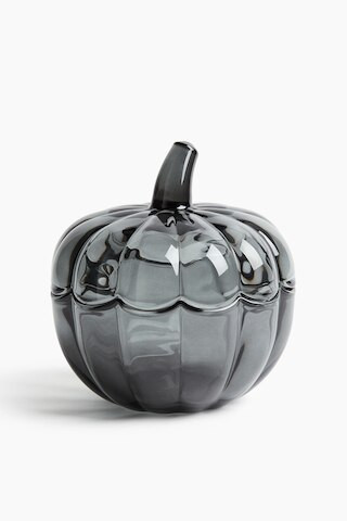 H & M - Pumpkin-Shaped Glass Jar - Dark Gray | H&M (US + CA)