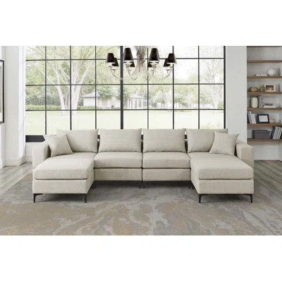 134" Wide Reversible Modular Corner Sectional | Wayfair North America