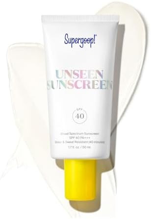 Supergoop! Unseen Clear Face Sunscreen - SPF 40 - Invisible + Broad Spectrum + Makeup-Gripping Pr... | Amazon (US)
