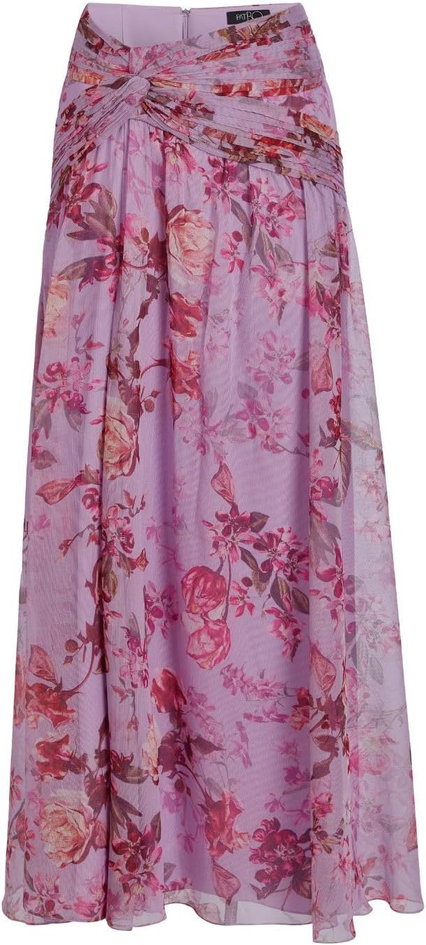 Amazon.com: PATBO, Floral Haze Draped Maxi Skirt, 0, Violet : Luxury Stores | Amazon (US)