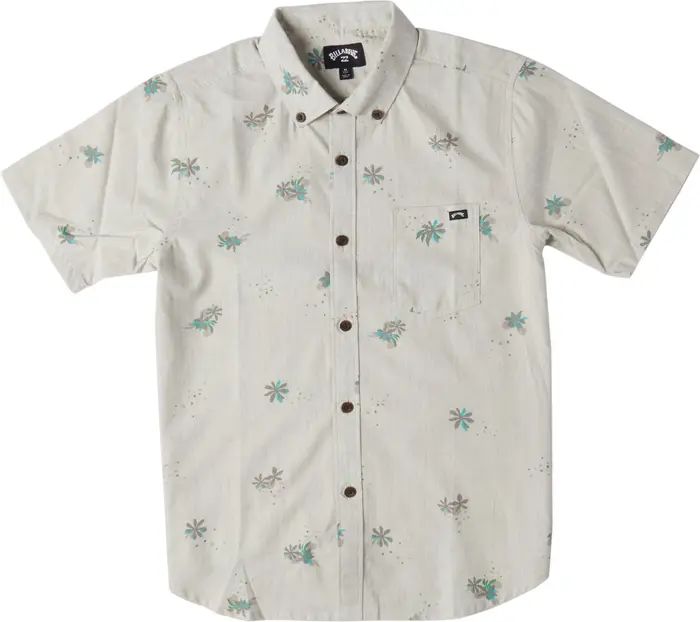 Kids' Sundays Cotton Blend Button-Down Shirt | Nordstrom