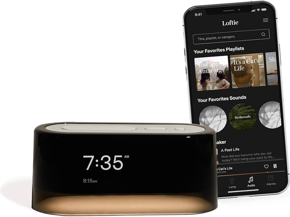 Loftie Alarm Clock - Bluetooth with Speaker for Custom, Wellness Content, White Noise, and Nature... | Amazon (US)