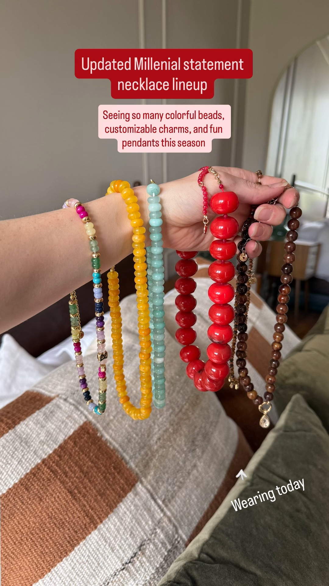 20% off Updated Millenial statement necklace lineup
This season we’re seeing big beads, string pendants and customizable charms
Bauble bar has some of my very faves 



#LTKBeauty #LTKgrwm #LTKootd