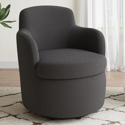 Modern Swivel Barrel Chair, Upholstered  Accent Chair | Wayfair North America
