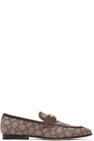 Brown Sculpted Loafers | SSENSE